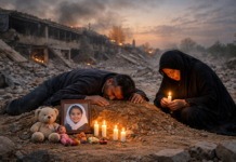 একটা বোমা, শত স্বপ্নের মৃত্যু,যখন স্কুল হয়ে ওঠে কবরস্থান