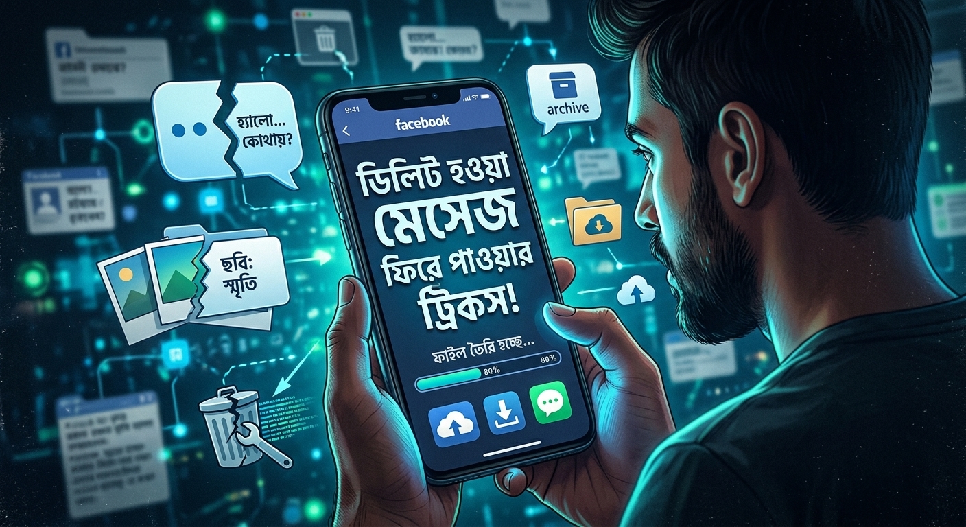 ডিলিট হয়ে যাওয়া ফেসবুক মেসেজ বা ছবি কীভাবে ফিরে পাবেন?
